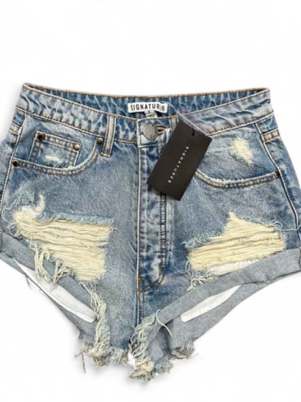 denim shorts